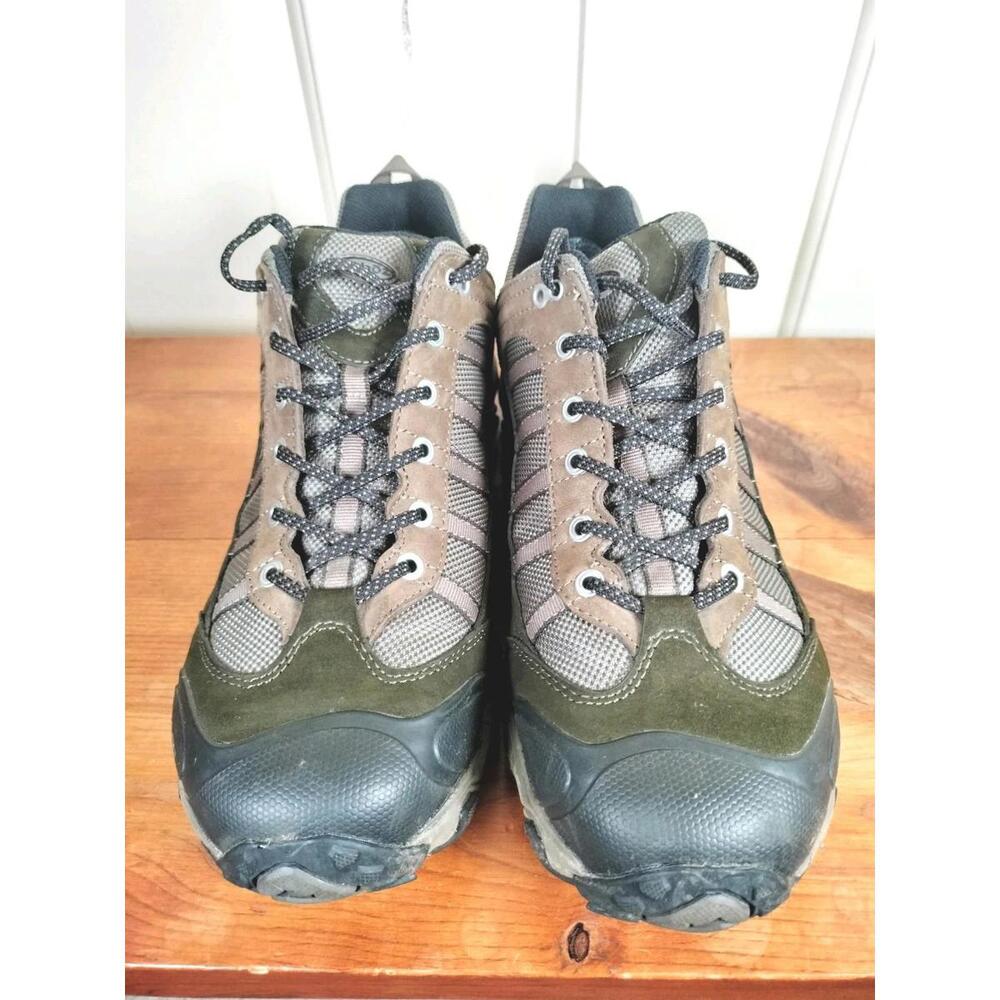 Oboz Sawtooth II Low B-DRY Waterproof Hiking Shoes Men's Size‎ 11.5 Olive Brown